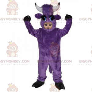 Στολή μασκότ Purple Cow BIGGYMONKEY™ - Biggymonkey.com
