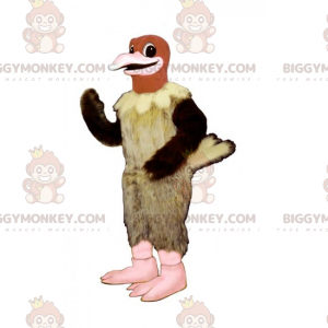 Costume da mascotte BIGGYMONKEY™ avvoltoio beige e nero -