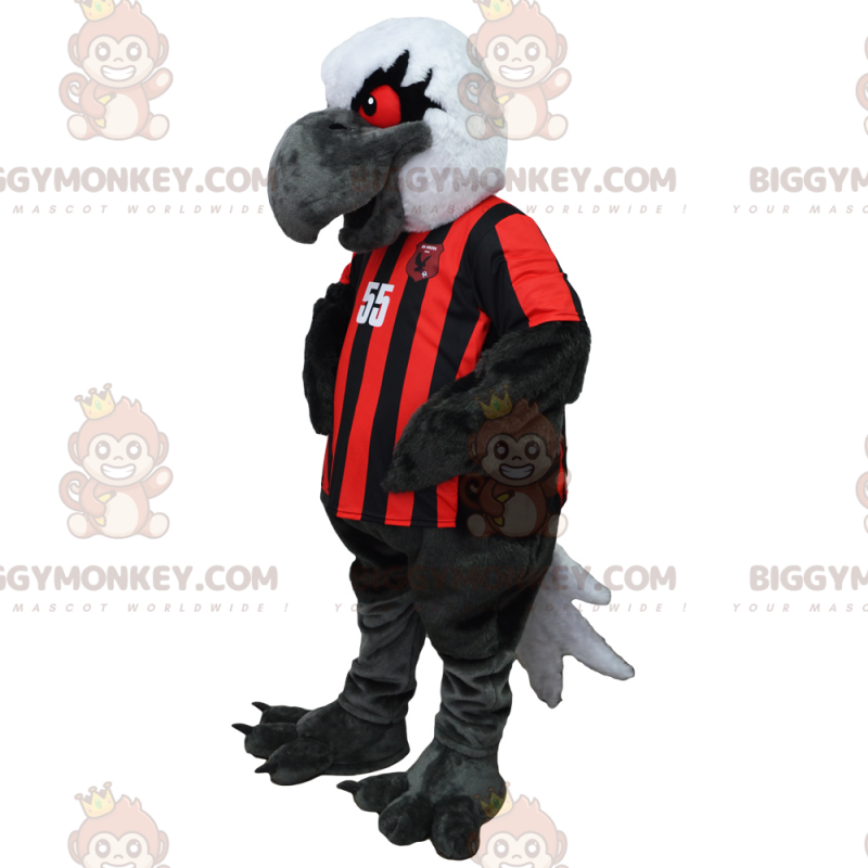 Costume de mascotte BIGGYMONKEY™ de vautour en maillot de
