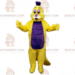 Traje de mascote BIGGYMONKEY™ de Minhoca Brilhante –