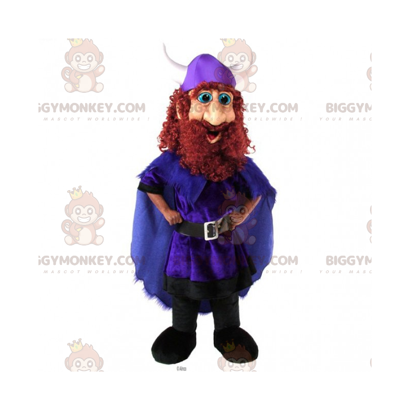 Costume da mascotte vichingo BIGGYMONKEY™ con mantello -