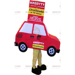 Disfraz de mascota de coche rojo BIGGYMONKEY™ - Biggymonkey.com