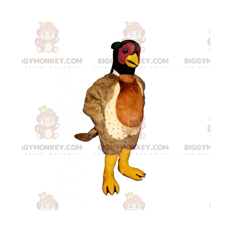 Costume de mascotte BIGGYMONKEY™ de volaille tricolore -