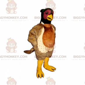 Costume de mascotte BIGGYMONKEY™ de volaille tricolore -