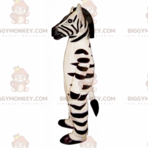 Costume de mascotte BIGGYMONKEY™ de zèbre avec longue crête -