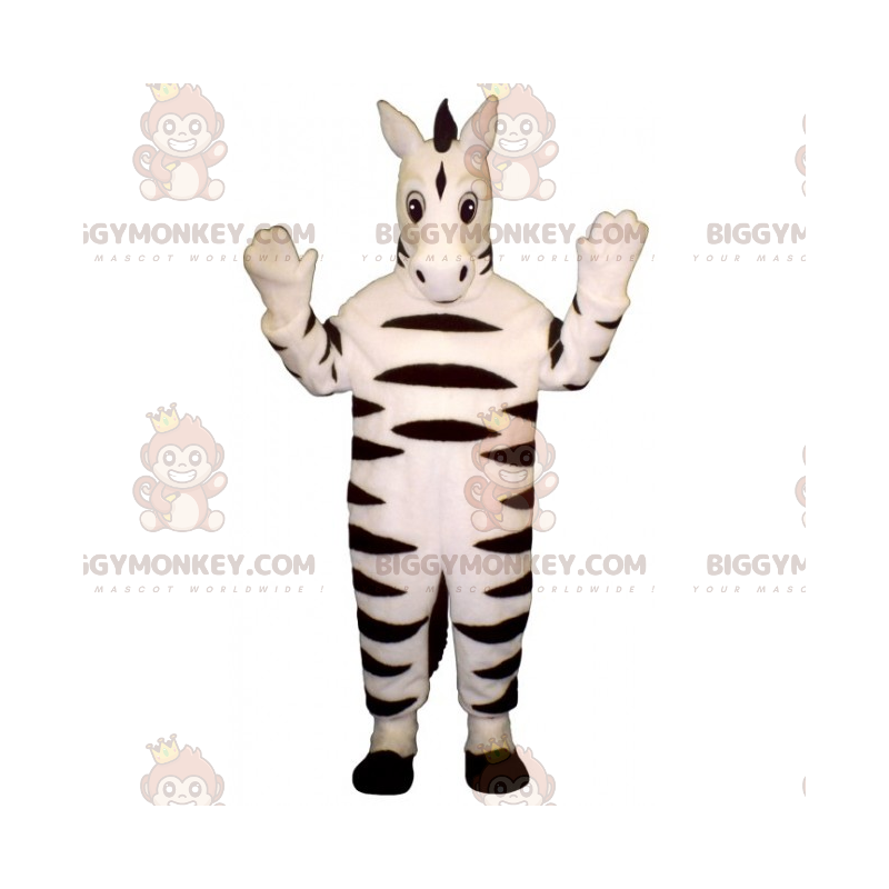 Disfraz de mascota de cebra blanca BIGGYMONKEY™ -