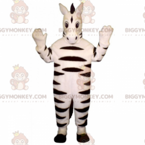 Costume de mascotte BIGGYMONKEY™ de zèbre blanc -