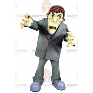 Frankenstein's BIGGYMONKEY™ Mascot Costume Green Skin Tone –