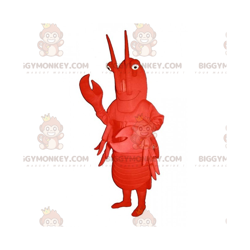 Disfraz de mascota BIGGYMONKEY™ de cangrejo rojo Tamaño L (175-180 CM)