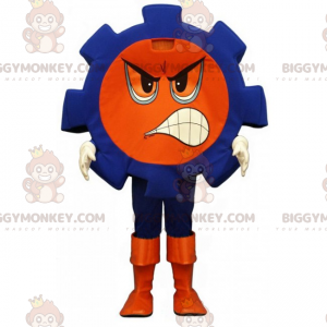 BIGGYMONKEY™ Maskottchen-Kostüm Blaue Nuss mit wütendem Gesicht