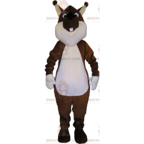 Costume da mascotte scoiattolo marrone BIGGYMONKEY™ -