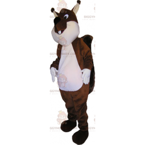 Costume da mascotte scoiattolo marrone BIGGYMONKEY™ -