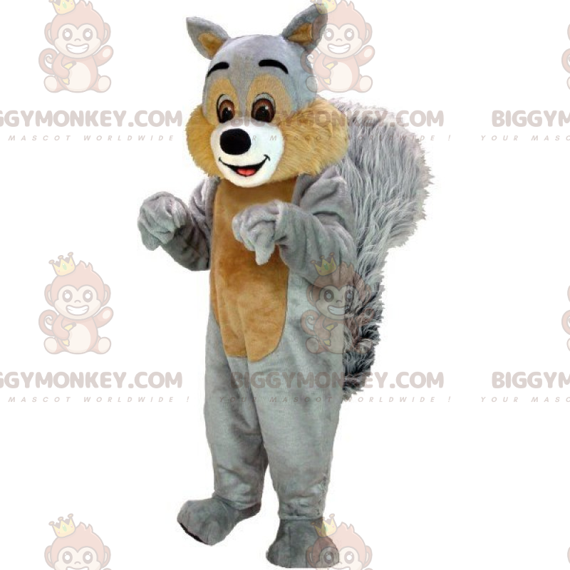 Mjuk lurvig ekorre BIGGYMONKEY™ maskotdräkt - BiggyMonkey maskot