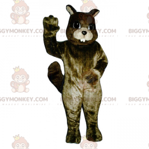 Costume da mascotte da grande scoiattolo dentato BIGGYMONKEY™ -
