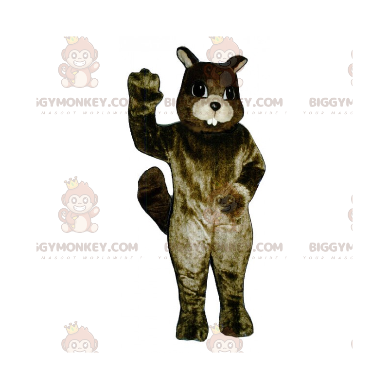 Isohampainen orava BIGGYMONKEY™ maskottiasu - Biggymonkey.com