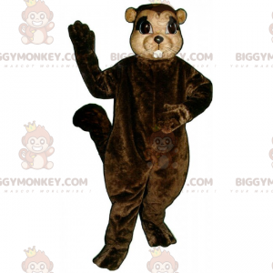 Costume de mascotte BIGGYMONKEY™ d'écureuil aux grands yeux -