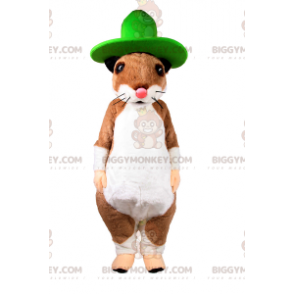 Costume da mascotte scoiattolo BIGGYMONKEY™ con grande cappello