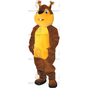 Costume de mascotte BIGGYMONKEY™ d'écureuil bicolore -