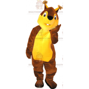 Costume da mascotte scoiattolo bicolore BIGGYMONKEY™ -