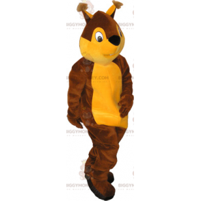 Kostým maskota dvoubarevné veverky BIGGYMONKEY™ –