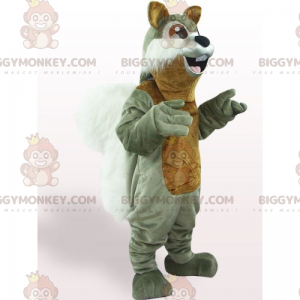 BIGGYMONKEY™ Costume da mascotte Scoiattolo grigio con occhi