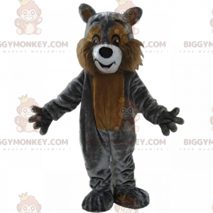 Grijze en bruine eekhoorn BIGGYMONKEY™ mascottekostuum -