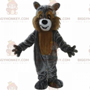 Costume da mascotte BIGGYMONKEY™ scoiattolo grigio e marrone -