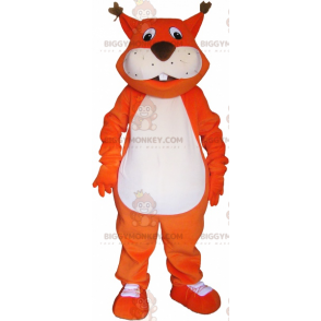Red and White Squirrel BIGGYMONKEY™ Mascot Costume -