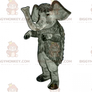 Langhaariger Elefant BIGGYMONKEY™ Maskottchenkostüm -