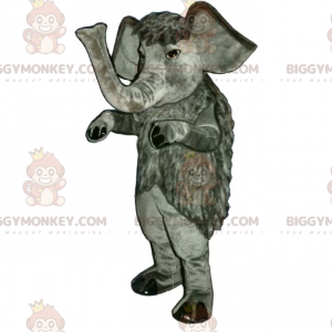 Langharige olifant BIGGYMONKEY™ mascottekostuum -
