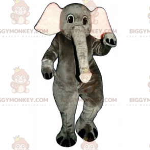 Elephant BIGGYMONKEY™ Mascot Costume with Long Trunk –