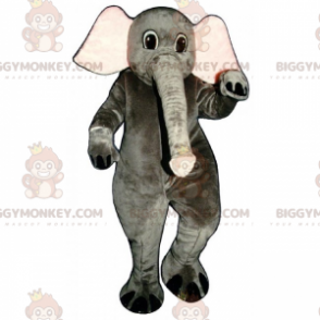 Olifant BIGGYMONKEY™ mascottekostuum met lange slurf -
