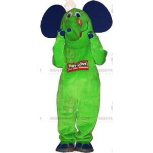 Costume de mascotte BIGGYMONKEY™ d'éléphant avec son papillon -