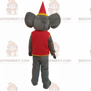 Elephant BIGGYMONKEY™ Mascot Costume with Circus Outfit –