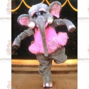 Elefant BIGGYMONKEY™ maskotkostume med Dancer Tutu -