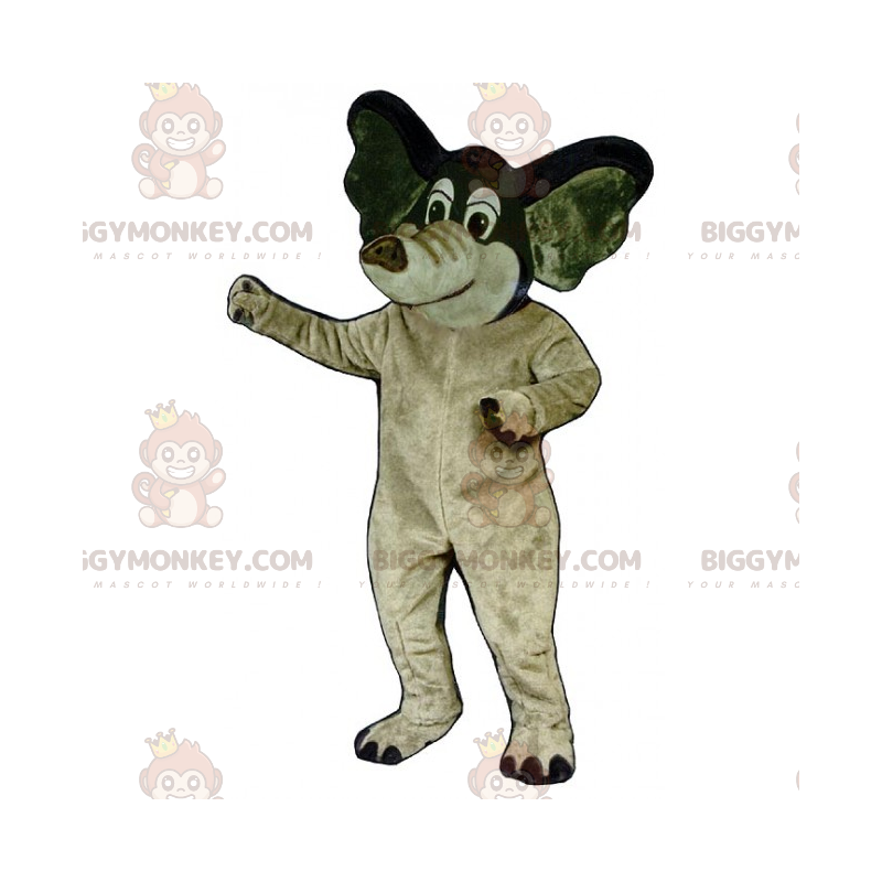 Costume da mascotte BIGGYMONKEY™ elefante bicolore -