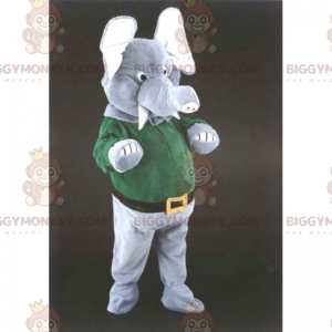 BIGGYMONKEY™ Costume da mascotte di elefante con pantaloni e