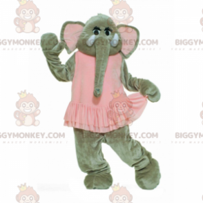 BIGGYMONKEY™ Costume da mascotte elefante in tutù di balletto -