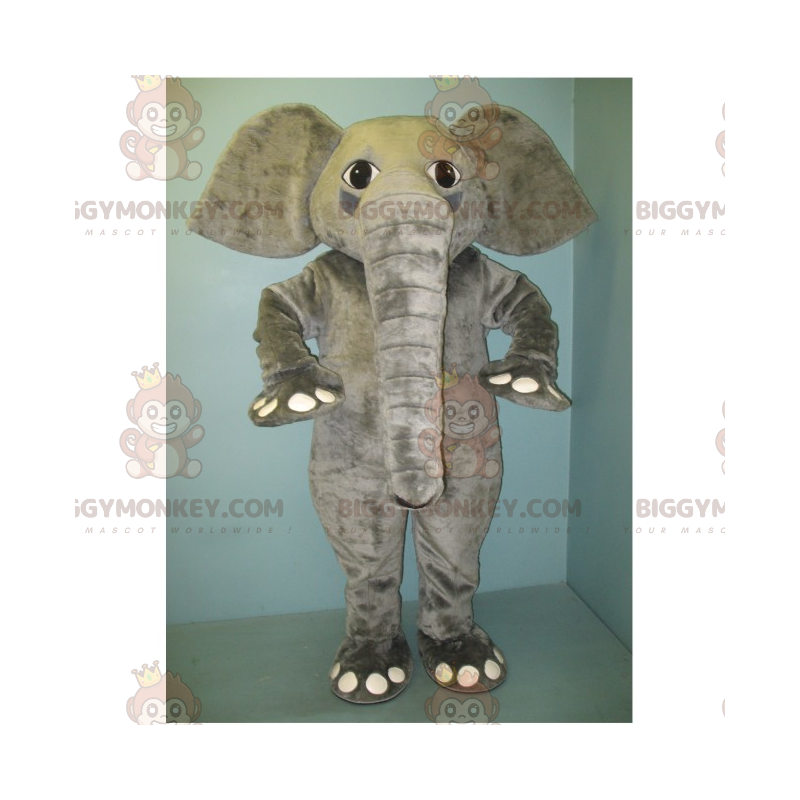 Costume da mascotte BIGGYMONKEY™ Elefante grigio -