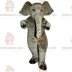 Traje de mascote de elefante cinza BIGGYMONKEY™ –