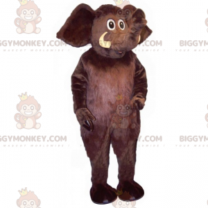 BIGGYMONKEY™-mascottekostuum met zwarte olifant -