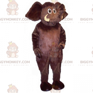 Schwarzer Elefant BIGGYMONKEY™ Maskottchen-Kostüm -