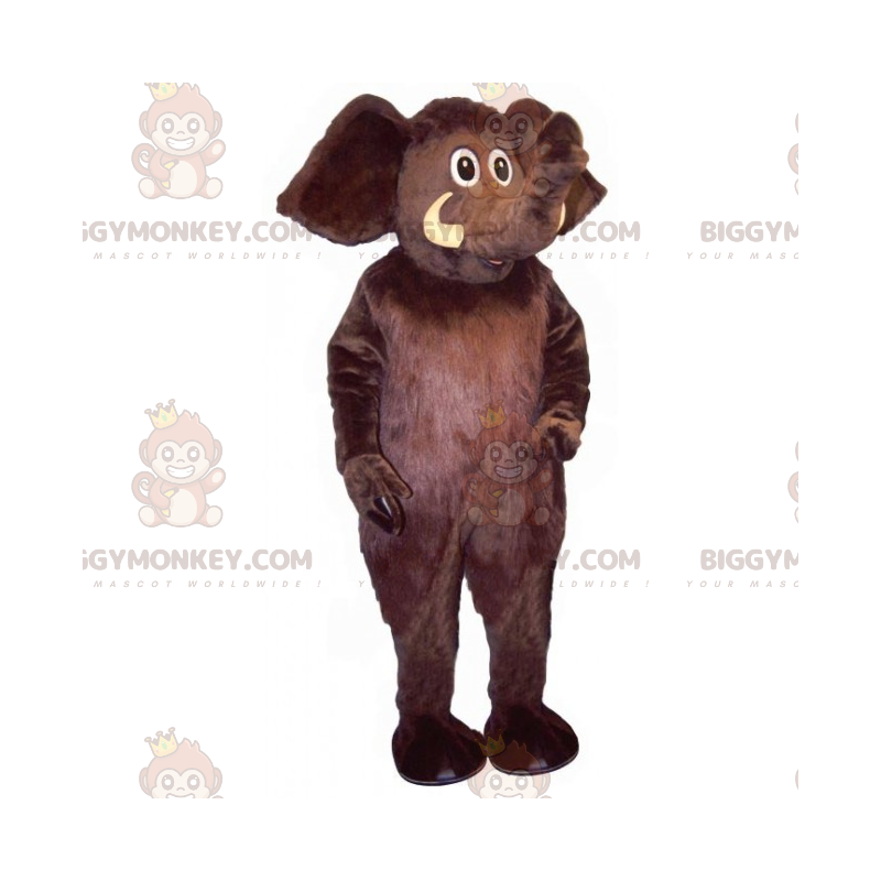 Costume da mascotte BIGGYMONKEY™ da elefante nero -