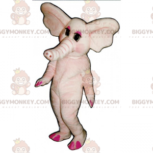 Costume de mascotte BIGGYMONKEY™ d'éléphant rose -