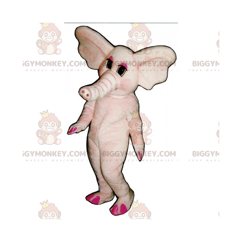 Costume da mascotte elefante rosa BIGGYMONKEY™ - Biggymonkey.com