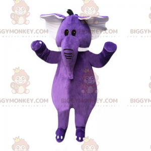 Purple Elephant BIGGYMONKEY™ Maskotdräkt - BiggyMonkey maskot