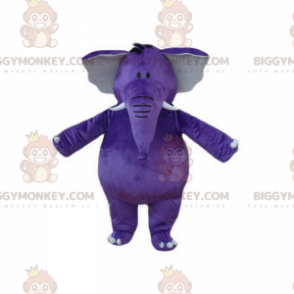 Costume de mascotte BIGGYMONKEY™ d'éléphant violet et rond -