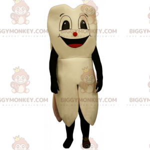 Traje de mascote de dente BIGGYMONKEY™ com sorriso –