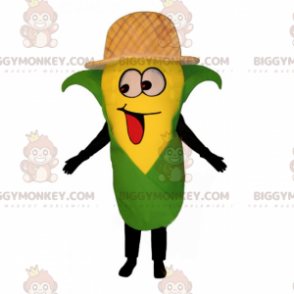 Costume de mascotte BIGGYMONKEY™ d'épi de mais avec chapeau -