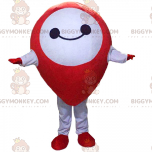 Disfraz de mascota Pin rojo sonriente BIGGYMONKEY™ -